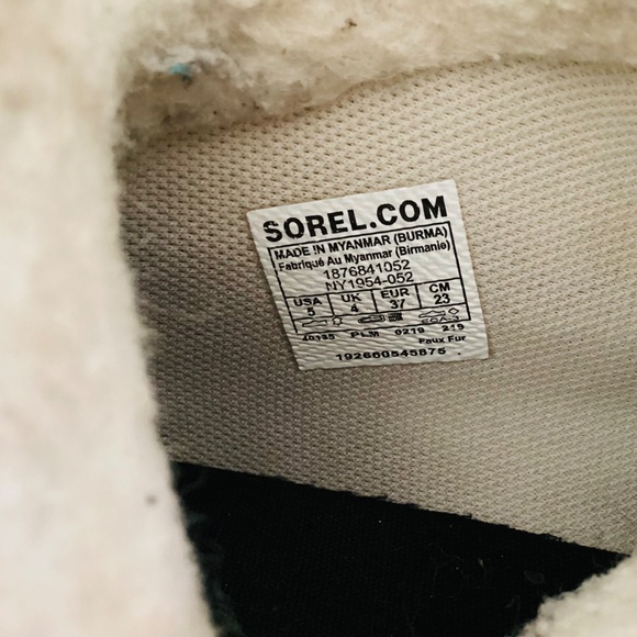 Sorel Out N About Plus Duck Boots Women US 5 UK 4 Snow Gray Felt Tan NY1954-052 - Picture 9 of 12